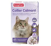 Beaphar – Collier calmant NO Stress pour chat, Valériane, 35 cm, 4 semaines, 1 collier