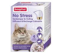 Beaphar No Stress Diffuseur Électrique Chat + Recharge 30ml | Bien-être & Apaisement Naturel Valériane 4 Semaines