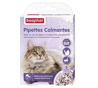 BEAPHAR - NO STRESS - Pipettes calmantes à la Valériane pour chat - Réduit le stress et les problèmes comportementaux sans dépendance ni somnolence - Prêt à l'emploi - 3 semaines d'action - 3 pipettes