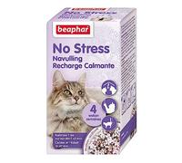 Beaphar - NO Stress - Recharge pour diffuseur électrique calmant à la Valériane pour Chat - Réduit Stress et problèmes comportementaux sans dépendance ni Somnolence - 1 Recharge 30 ML - 4 semaines