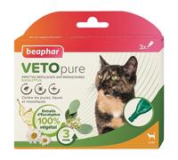 BEAPHAR-Pipettes antiparasitaires pour le chat coloris blanc VETOpure Beaphar - 3 x 1 ml