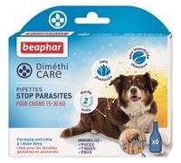 BEAPHAR-Pipettes pour chien moyen DiméthiCARE 6 x 3 ml