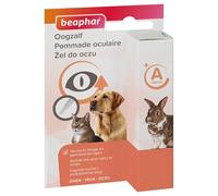 BEAPHAR - Pommade oculaire pour Les Yeux du Chien, du Chat et du Petit mammifère - Apaise Les Yeux secs et irrités, et Les paupières - À la Vitamine A - pour Tous Les Animaux de Compagnie - 5 ML