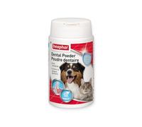 BEAPHAR - Poudre Dentaire pour Chien et Chat - Nettoyage des Dents sans brossage ni rinçage - Combat la Plaque Dentaire, la Formation de tartre et la Mauvaise haleine - 100% Naturelle - 75g