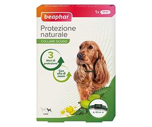 Beaphar Protection Naturelle, Collier Bouclier réglable pour Chien Moyen, avec Huile de Neem, jusqu'à 3 Mois de Protection, 65 cm