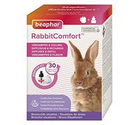 BEAPHAR - RABBITCOMFORT - Diffuseur électrique de phéromones pour lapin - Réduit le stress et les comportements non désirés sans dépendance ni somnolence - Prêt à l'emploi - 1 Prise + 1 Recharge 48 ML