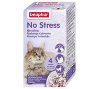 Beaphar - NO Stress - Recharge pour diffuseur électrique calmant à la Valériane pour Chat - Réduit Stress et problèmes comportementaux sans dépendance ni Somnolence - 1 Recharge 30 ML - 4 semaines