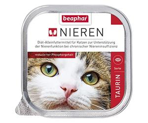 beaphar - Régime rénal pour Chats - Aliment Complet pour Soutenir Les Reins en Cas d'insuffisance rénale - Teneur réduite en phosphore - avec Huile de Saumon précieuse - Taurine - 1 x 100 g