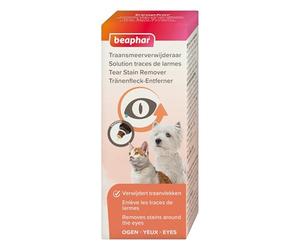 Beaphar - Solution Contre Les Traces de Larmes pour Chien et Chat - Enlève Les Traces et Taches Peu esthétiques - Empêche la décoloration - Nettoie en Douceur - Idéal pour Les pelages clairs - 50 ML