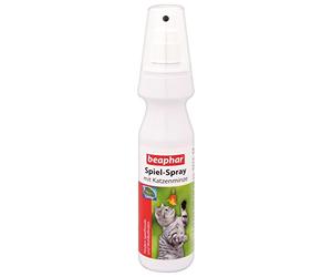 beaphar Spray de Jeu à l'herbe à Chat | Parfum Bien-être pour Chats | Jouet à l'herbe à Chat accepté Plus Rapidement | Apaisant pour Les Chats | 150 ML