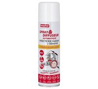 Beaphar - Spray & Diffuseur Automatique Insecticide Habitat + Géraniol - Tue Les Insectes Volants, rampants, Les œufs et Larves - Permet de Traiter 80 m² - Action Longue durée jusqu'à 6 Mois - 250 ML
