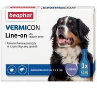 BEAPHAR Vermicon Line-On Dog L Gouttes de prévention contre les puces et les tiques pour grands chiens 3x4.5 ml