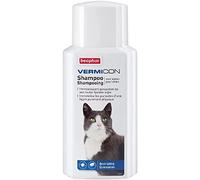 BEAPHAR - VERMICON Shampoo Kat - Immobiliseert Vlooien en Teken OP Een Louter Fysieke Wijze - OP Basis Van Dimethicon - Bestrijdende Werking - Zonder Chemische Insecticiden - Flacon Van 200ml