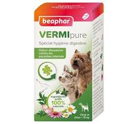 BEAPHAR - VERMIPURE - Comprimé hygiène digestive - Pour chiot et petit chien <15kg - Aux actifs naturels - Lutte contre l'indigestion - Renforce le système immunitaire - 50 comprimés