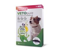 BEAPHAR - VETOPURE - Collier Répulsif Antiparasitaire pour Chien et Chiot - Collier Marron de 60cm
