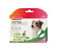 Beaphar VetoPure Pipettes Répulsives Antiparasitaires Petit Chien 3 pipettes