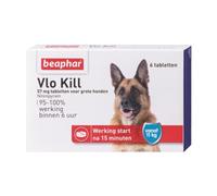 Beaphar Vlo Kill+ Anti-puces pour chien 11+ kg - 57 mg - 6 comprimés