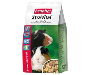 BEAPHAR - XTRAVITAL - Alimentation pour Cochon d'Inde appétente et équilibrée - Contient des graines, nutriments végétaux et proteines animales - Riche en vitamines et en Fibres - 1kg