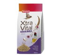 Beaphar - XTRAVITAL - Alimentation Premium pour Oiseaux Exotiques - Contient Fruits, graines et patée aux œufs - Renforce Le système immunitaire - Procure vitalité et maintient en Bonne santé - 500g