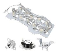 Beaquicy DC47-00019A Élément chauffant pour sèche-linge - Kit de réparation pour sèche-linge Samsung - DC96-00887A & DC47-00016A fusible thermique et thermostat DC47-00018A
