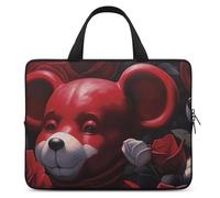 Bear Among The Roses - Housse pour ordinateur portable de 12 pouces - Housse de protection ultra fine et étanche avec dragonne