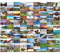 Bear and Bee Lot de 100 cartes postales paysagères avec 100 motifs différents - Cartes postales - Paysage (100 cartes photo)