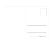 Bear and Bee Lot de 100 cartes postales vierges en papier recy u format A6 (148 mm x 105 mm)