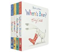 Bear and Hare Series 4 Books Collection Set By Emily Gravett (Bear and Hare : Mine!, Bear and Hare : Where's Bear?,Bear and Hare : Go Fishing & Bear and Hare : Snow!) - Emily Gravett