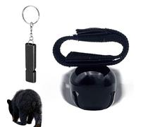 Bear Bell - Alerte nature sauvage | Dispositif d'alerte de randonnée - Design intégré avec fonction de contrôle du sifflet muet, adapté pour décourager les porcs et autres animaux de sel