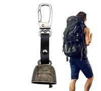 Bear Bell - PU Leather, 4.33x1.18in Alarm Siren Wildlife Loud Sound | Keychain-Attachable Outdoor Safety Gear Animal-Scaring Bell, Survival Accessory for Hiking, Camping, Trekking, Fishing