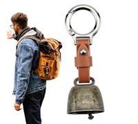 Bear Bell - PU Leather, 4.33x1.18in Alarm Siren Wildlife Loud Sound | Keychain-Attachable Outdoor Safety Gear Animal-Scaring Bell, Survival Accessory for Hiking, Camping, Trekking, Fishing