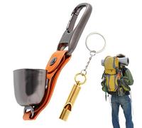 Bear Bell - Safety Alert Hiking Accessory for Wildlife, Vintage Sounding Design with Clear Ring Tone, Cowbell Style Prevention Tool for Camping Trekking Backpacking Survival Adventure