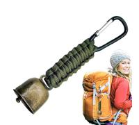 Bear Bell - Sonnerie d'avertissement de bétail super bruyante, attache de sangle vintage, accessoire de sécurité en plein air, alarme en métal, équipement de fabrication de bruit | Camping Randonnée