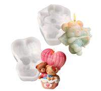 Bear Candle Molds - 3D Silicone Casting Tools, DIY Handmade Craft Sets