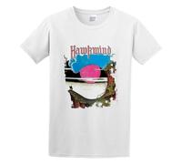 Bear Coming Hawkwind 'Warrior on The Edge of Time' Mens Short Sleeve White XL