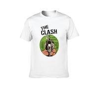 Bear Coming Mens Clash Man in Hammersmith Palais Record Cover Punk Mens Short Sleeve White L