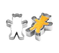 Bear Cookie Cutter - Cutter à fondant de dessin animé en acier inoxydable - Outils de cuisson à dessert mignons, gadgets de cuisine faciles à nettoyer pour Noël, Halloween et Pâques