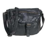 Bear Design Sac à main en cuir pour femme - Sac à bandoulière - Cow Lavato - Noir, Noir