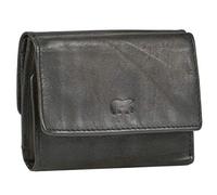 Bear Design Portefeuille en cuir Noir 10 x 7,5 cm