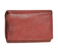 Bear Design Portefeuille pour femme en cuir avec 9 compartiments pour cartes Rouge