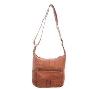 Bear Design Sac à bandoulière en cuir pour femme Cognac, marron