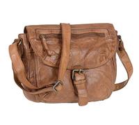 Bear Design Sac à main en cuir pour femme Cow Lavato Cognac, marron