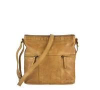 Bear Design Sac en cuir Sac à bandoulière petit 26x25cm ocre jaune Femmes CL35556-ochre