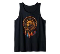 Bear Dreamcatcher Native American Indian Feathers Arts Débardeur