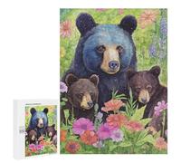 Bear Family Garden Scene Puzzle 500 Pièces Educa Jouet en Bois Cadeau Unique Décoration Intérieure Jeu Éducatif Challenge Toy Adultes Et Enfants À Partir De 14 Ans 500 PCS