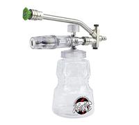 BEAR FORCE Canon à mousse en aluminium avec embout double pointe, pistolet à mousse réglable pour nettoyeur haute pression avec accessoire à double connecteur, buse de pulvérisation verte #035,