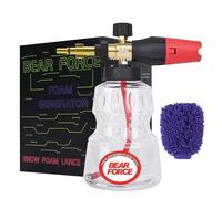 BEAR FORCE Lance-mousse pour nettoyeur haute pression compatible avec Bosch, Black & Decker, AR Blue Clean, Michelin, Stanley, Mac Allister, réglable à 360 °, mousse épaisse, lavage de voiture