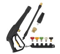 Bear Force Pistolet pulvérisateur de rechange avec baguette d'extension, 5 embouts de pulvérisation et buse turbo, compatible avec certains nettoyeurs haute pression électriques Greenworks Karcher