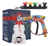 BEAR FORCE Pistolet pulvérisateur pour nettoyeur haute pression M22-ID14mm et lance à mousse 1 L avec buse kit, compatible avec les machines de nettoyage professionnelles à filetage M22