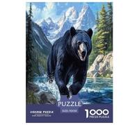 Bear Forest Animaux Sauvages 1000 Pièces pour Adultes Puzzle Cadeaux De Pâques Jeux Éducatifs Jeu De Défi Familial Décoration Intérieure Relaxation Et Sagesse 70x50cm/1000pcs